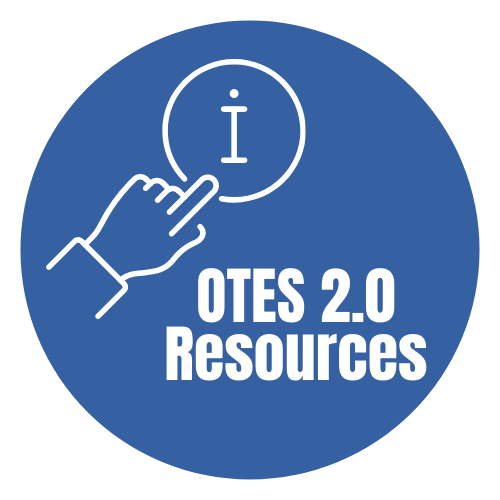 OTES 2.0 Resources with icon of person pressing information button